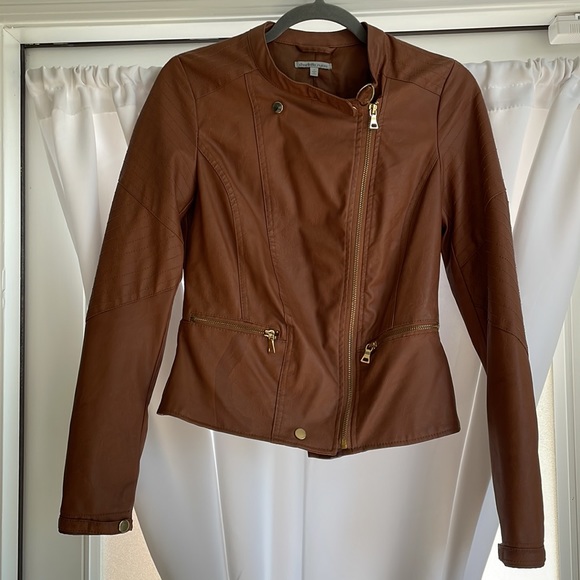 Cognac Bomber Jacket - Picture 2 of 5